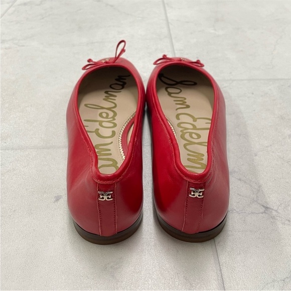 NIB Sam Edelman Jillie Flats in
Red Leather Red Square-Toe Flats - Picture 5 of 6